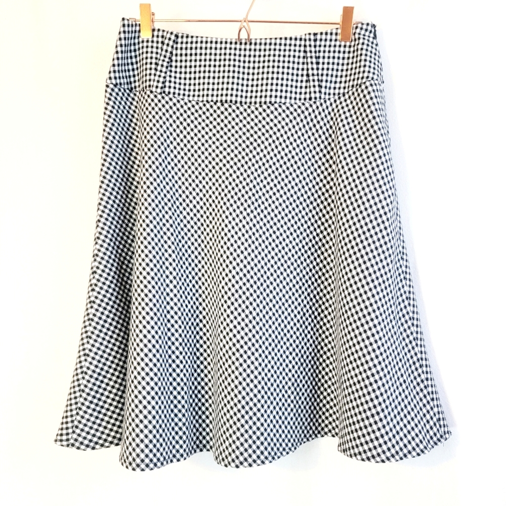 Black & White Ginham Check Skirt * NWOT * Cato * Sz 8 *